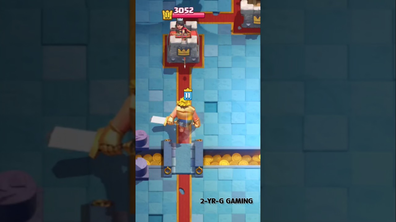 Golden Knight Best move 🫡 #clashroyale #gaming