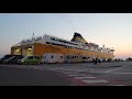 Sardinia ferries ferry from Sardinia arriving in Livorno port in Italy