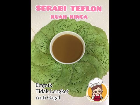 Serabi kinca , enak& empuk gurih// anti gagal, // kue tradisonal .