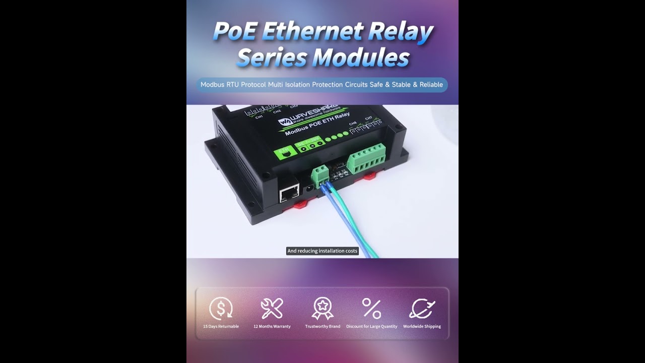 Waveshare Modbus POE ETH Relay
