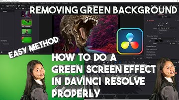 how to do a green screen effect (removing green background) in davinci resolve properly