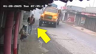 He Didn’t See The Truck Coming… 😨