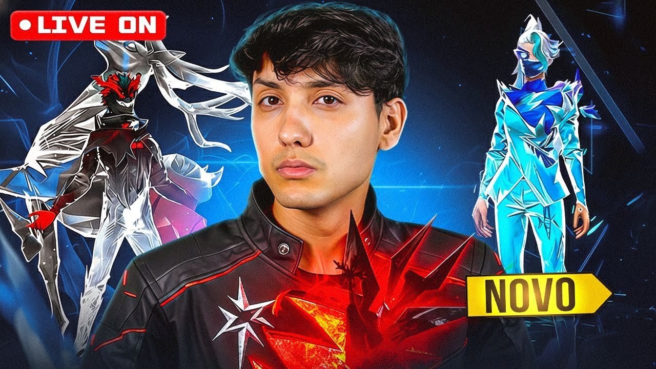 CHEGOUU A SKIN MAIS ESPERADA DO NATAL   🔥FREE FIRE AO VIVO 👻