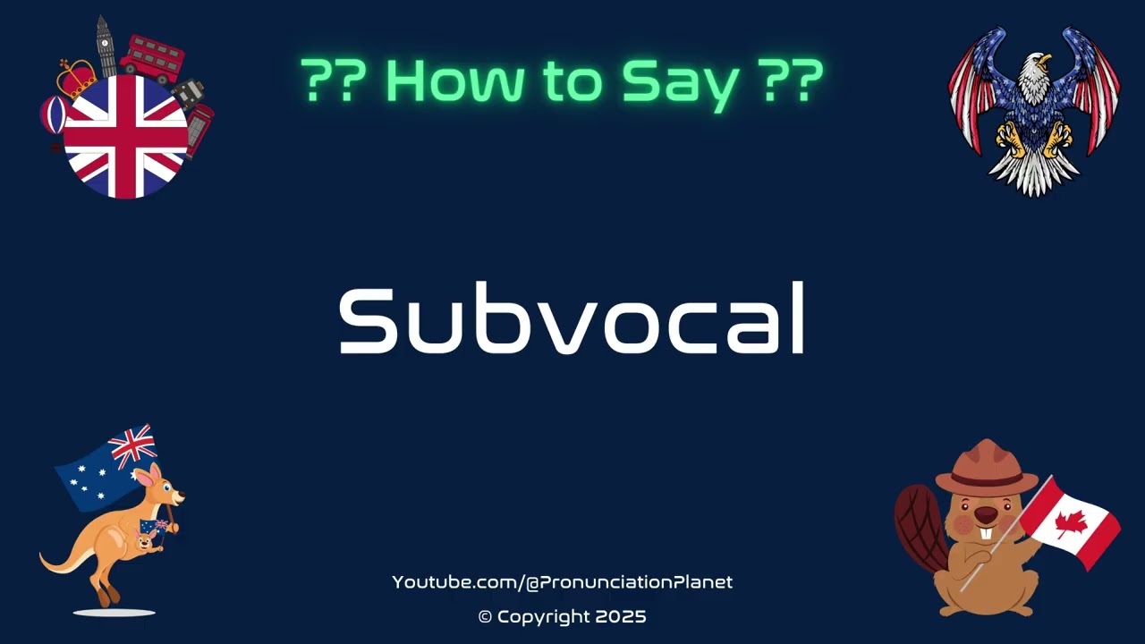 🗣️🔇 How to Pronounce Subvocal? (CORRECTLY) | Pronunciation Planet
