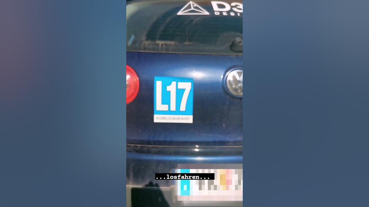 L17 Tafel für getönte Heckscheiben oder Cabrios - YouTube