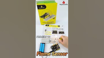 🐞 Arduino Super Learning Kit: Flame Sensor🔥#arduino #stem #keyestudio #shorts #robot #diy #coding