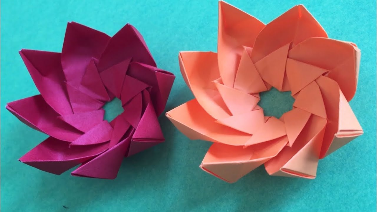 how-to-make-a-origami-flower-leisuretimehobby-origamiflower-origami