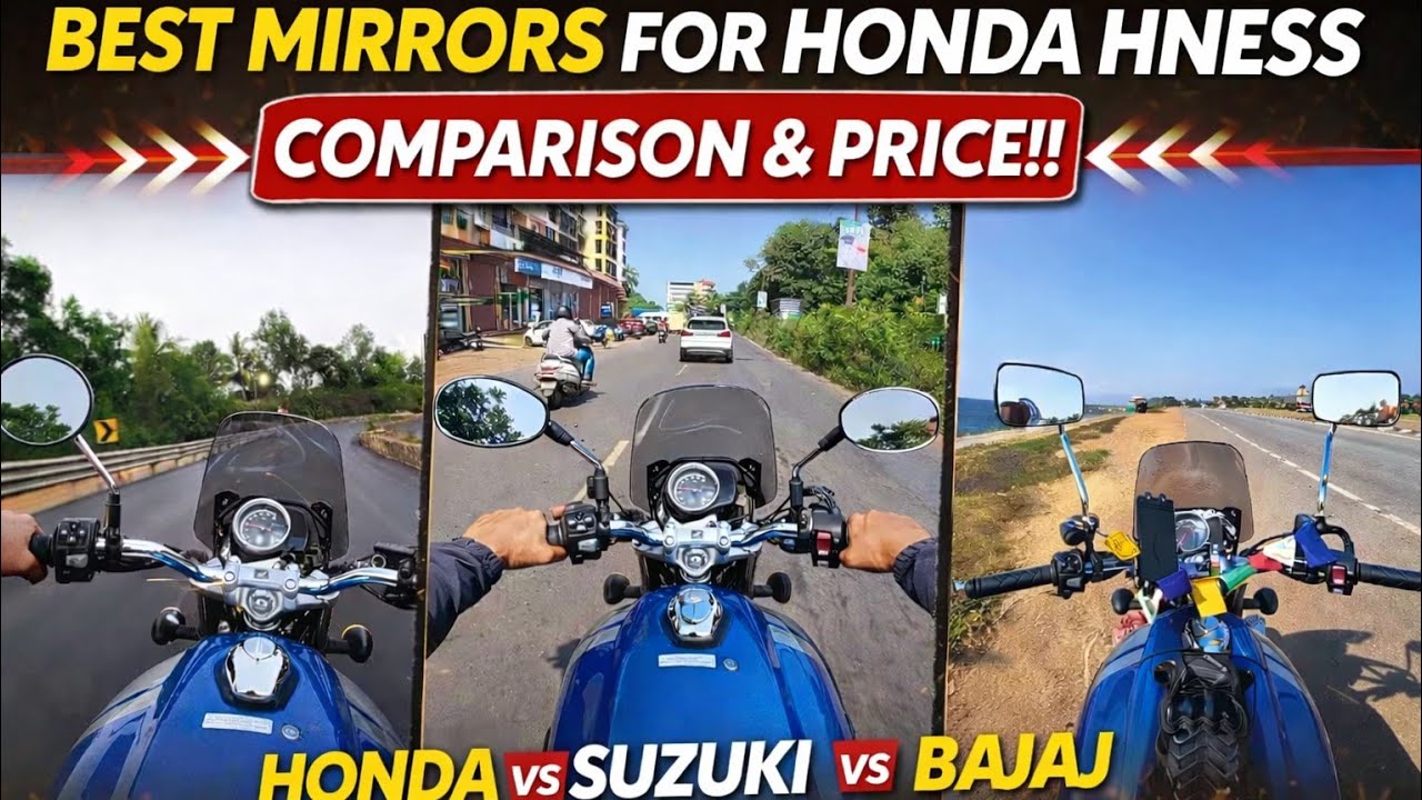 Best Mirrors for Honda H’ness CB350 | Stock vs Avenger vs Intruder | Real Riding Test