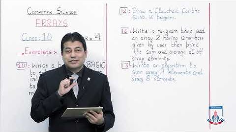 Class 10 - Computer Studies - Chapter 4 - Lecture 7 - Ex : Questions 10,12,13,16 - Allied Schools