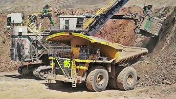 3 Best Electric Rope Shovel Machine P&H 4100 XPC - Bucyrus 495 HR & Cat 7495 - Massive Equipment