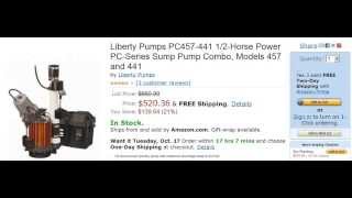 Liberty Pumps PC457-441 1/2-Horse Power  Sump Pump Combo