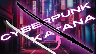 How I Draw a Cyberpunk Katana