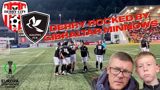 DERRY V MAGPIES | CITY OUT OF EUROPE | SHOCK | RED CARD ANGUISH | UEFA EUROPA LEAGUE VLOG