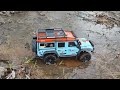 Mjx h8h Allrock Defender1:8 Weekend trip to the river! Off-road! #4k #automobile #rccrawler #rccar