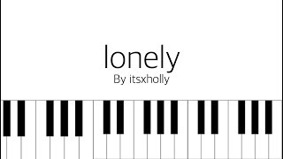 Video thumbnail of "lonely // jonghyun // piano tutorial"