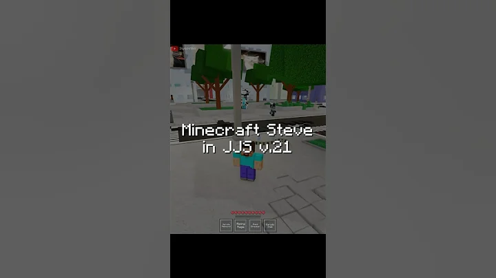 Minecraft Steve in Jujutsu Shenanigans 21 #roblox #jjk #jujutsukaisen #memes #anime #shorts