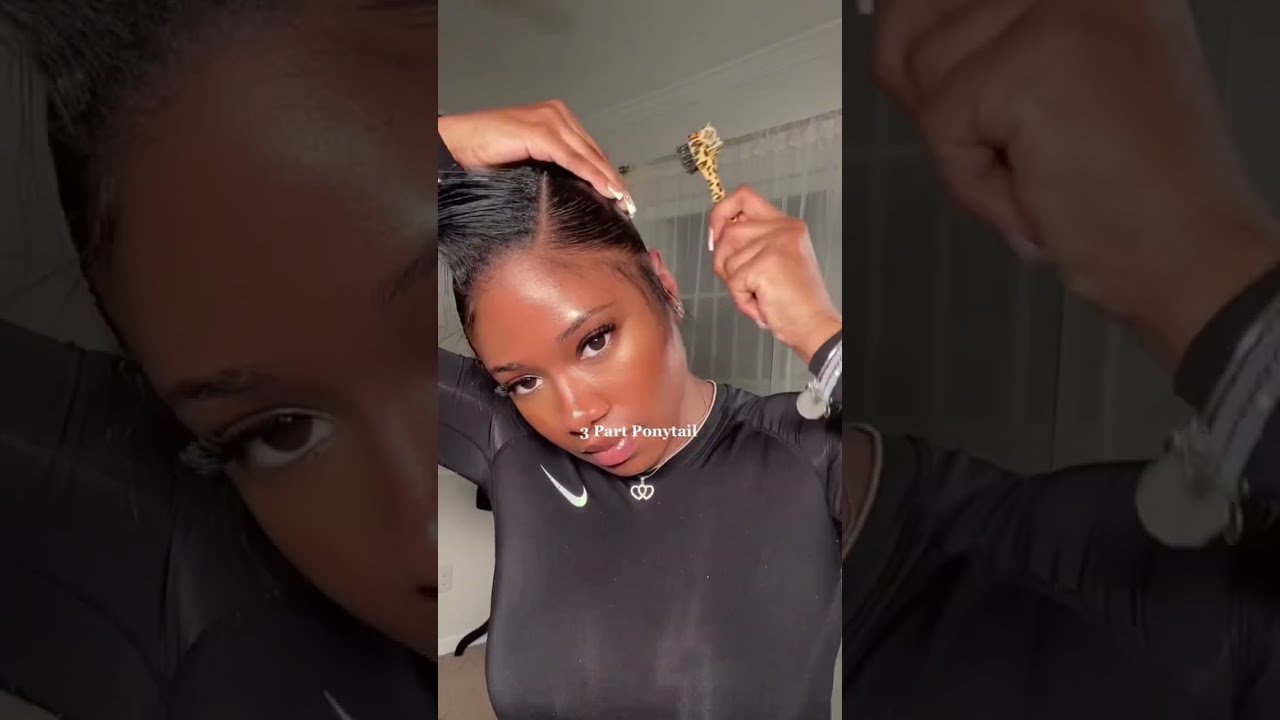 SLICK PONYTAIL 3 PART STYLE 10 HAIR Niyellej