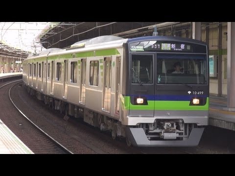 運行開始】都営新宿線10-300形新タイプ「10-490編成」 - YouTube
