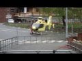 RESCUE HELICOPTER LANDING KINSARVIK/ NORWAY