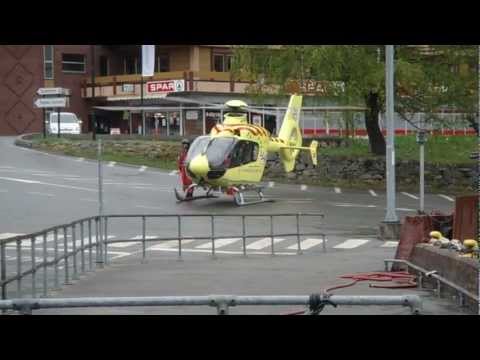 RESCUE HELICOPTER LANDING KINSARVIK/ NORWAY