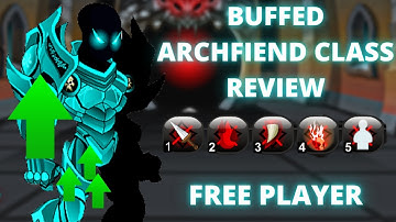 AQW Buffed Archfiend Class Review - Insane Farmer and Support