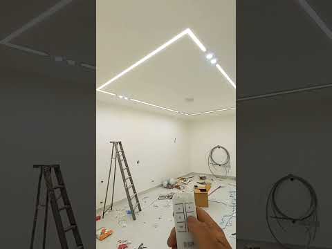 لاین نوری روی گچ برقکاری روشنایی نور پردازی