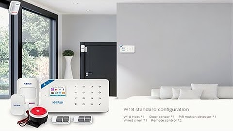 Official Fast Introduction to KERUI W18 WIFI GSM Mobile Control Home Fire Alarm System