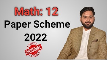 Class 12 math paper scheme 2022 punjab board |  Paper pattern | the guide portal | umais syed