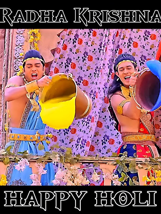 RADHA KRISHNA HAPPY HOLI 🙏💕 #shorts #youtubeshorts  #happy #holi #radhakrishna