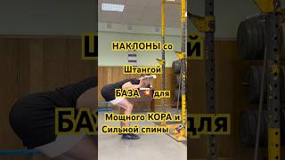 Наклоны со штангой | Сильный кор и мощная спина 💪  #тренер #физподготовка #мма #бокс #борьба