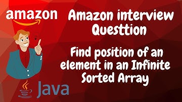 Find position of an element in an Infinite Sorted Array