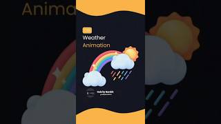 Weather animation using HTML CSS ✨ A Dynamic weather animation 💕💕#weather #sun #ytshorts #rain