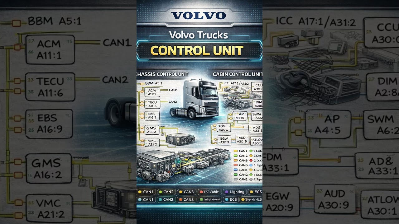 Volvo Truck Control Unit Design Chassis vs Cabin ECU