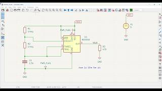 KiCad tutorial 47 : Simulate 555 timer in Astable mode to generate square wave signal using KiCad10 screenshot 3