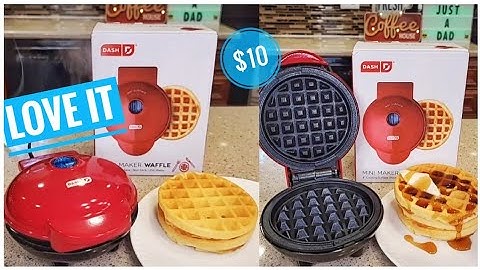 BEST Waffle Maker Ever REVIEW DASH 4 inch Waffle Iron HOW TO MAKE WAFFLES DMWOO1RD