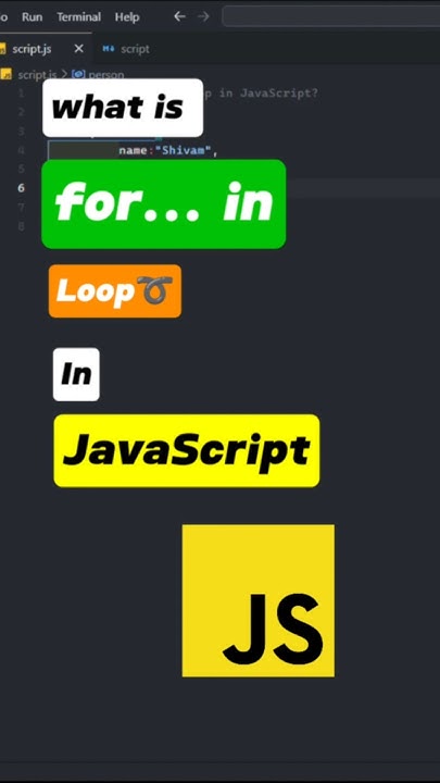 for...in Loop in JavaScript 🔁 | Simplified in 60 Seconds! #forinloop # ...