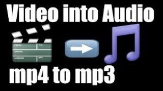 Convert any video to MP2 AUDIO. MP3 AUDIO . MPEG AUDIO. ACC AUDIO.and etc