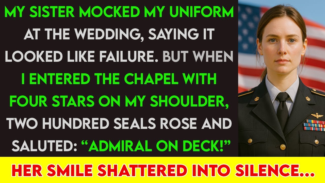 My Sister Mocked Me at My Wedding — Then 200 SEALs Snapped to Attention: ‘ADMIRAL ON DECK!’