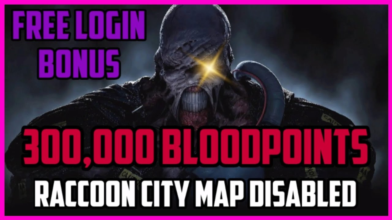dbd FREE Bloodpoints 300,000 LOGIN Bonus | Resident Evil Raccoon City