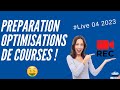 Prparation optimisations de courses  live 04 2023  