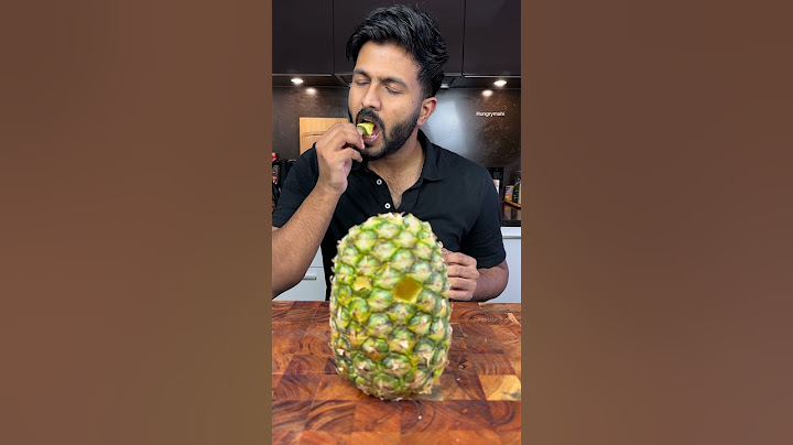 Eat pineapple without using a knife to cut- hack testing🍍🫣 #shorts #hacks #asmr