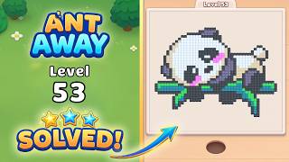 Ant Away Level 53 Walkthrough 🐜 | Pixel Puzzle Solution & Gameplay 🧩