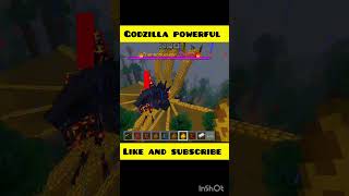 Godzilla is powerful#minecraft #gaming