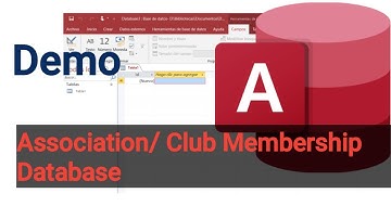 Microsoft Access | Association | Club Membership Database #AssociationDatabase#Clubmembership