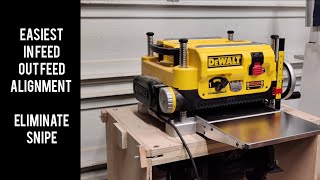 How to Align Planer In Feed/Out Feed Tables
