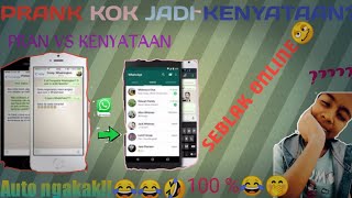 Awalnya sih PRANK!! KOk jadi KENYATAAN?||PRANK chat SEBLAK ONLINE| kakek sugiono