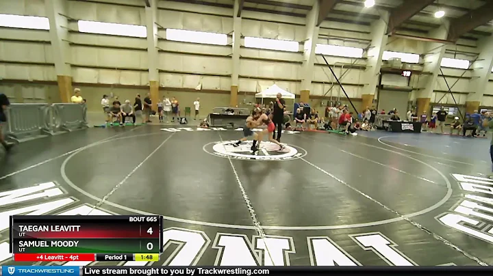 87 Lbs Cons. Round 2 - Taegan Leavitt, UT Vs Samue...
