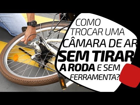 Vídeo: Assista: Como trocar um pneu e câmara de ar sem alavancas como um profissional