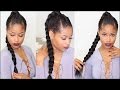 TRIPLE BRAID WARRIOR PLAIT UPDO (How-To)