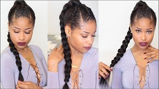 TRIPLE BRAID WARRIOR PLAIT UPDO (HowTo)